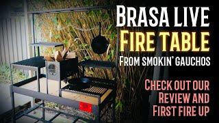 The brasa (Portuguese for ember) fire table grill from Smokin’ Gauchos - check this out