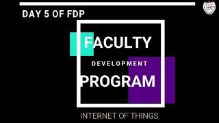 Internet of Things Faculty development Programme @KEC
