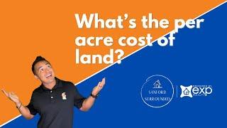 What’s the per acre cost of land?