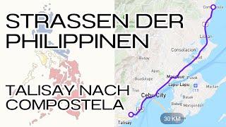 Mit dem Auto in 30 Minuten von Talisay nach Compostela auf Cebu