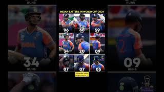 indian cricket batters in world cup 2024  #cricket #worldcup2024 #india