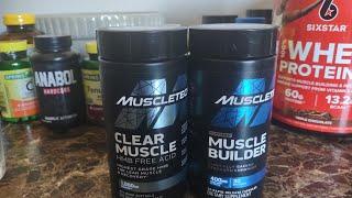 muscle tech - clear muscle  and  muscle builder