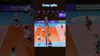 Crazy  Spikes  #sportsaga #volleyball #volleyballworld #epicvolleyball #haikyu #haikyuu #shorts