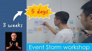 Architecture Design in 5 Days - Event Storm Workshop Explained in 8 Minutes