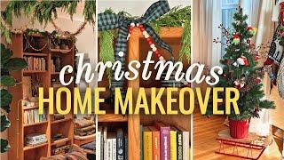 A COZY Christmas Home Makeover!️Thrifted Decor + Fresh Garlands