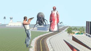 Franklin Vs Giant Granny In Indian Bike Driving 3D