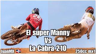 ARDIENTE!!! carrera entre Manny Mora Franklin Nogueras Darnell Lantigua en la pista Conejo MX Park.