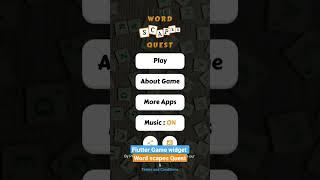 Word Scapes Quest  - Flutter Game Preview #shortvideo #shorts #flutterwidgets #fluttergame