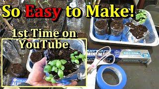 Make Your Own Seed Starting Containers for Garden Plants (Cheap Foil & Water Bottle Containers)