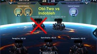 Obi-Two (level 9) vs Indobleh (level 10) - Squad Wars - Attack 1/3