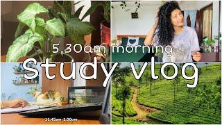 5.30am morning study vlog️🪴|සීතල නුවරඑලියෙ පාඩම් වැඩත් එක්ක ගෙවුන උදේ වරුවක්#studyvlog #minivlog