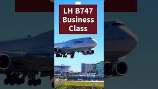 Lufthansa Business Class Review in 60 Secs LH B747 Upper Deck IAD to FRA #lufthansa #businessclass