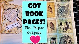 PRINTING ON BOOK PAGES for Junk Journal Pages! Easy Beginner Junk Journal Idea! Paper Outpost