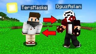 MİNECRAFT ama TERS MASKE OLMAK (maskeli)