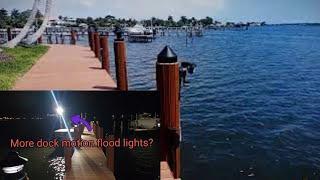 How to add flood sensor lights on deck ( mounted on poles)