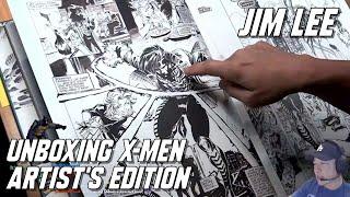 Jim Lee unboxing Jim Lee's X-Men Artist's Edition