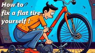 HOW TO remove & patch the inner tube on a vintage bicycle _ with minimal Tools 