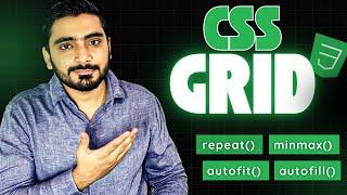 CSS Grid Tutorial : Minmax, Repeat, Autofill & Autofit Explained for Responsive Layouts | Adv CSS 10