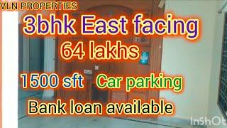 3BHK#FULLY FURNISHED #EAST 1500SFT#KUKATPALLY#JNTU METRO 3KM#VLN 802....