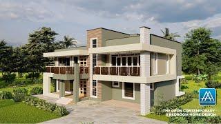 The Deon Contemporary 5 Bedroom Home Design - A Modern Home with a Usable Roof Top