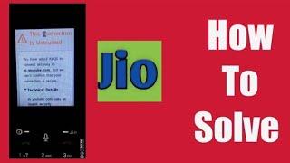 How To Fixed Problem In Jio Phone | This Connection Is Untrusted | Jio Phone | Solve it 100%||