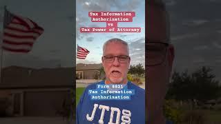 Form 8821 vs. Form 2848: Understanding IRS Authorization Forms | Joe Hopkins CPA Explains #irshelp