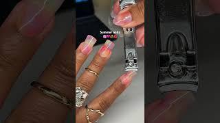 do my nails with me🩷 #nails #summer