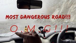 Most dangerous road#foggy #scary