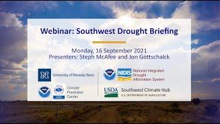 September 2021 Southwest Drought Briefing