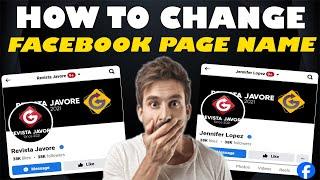 How to Change Page Name on Facebook (2025 Update) | Resolve Can't Change Facebook Page Name