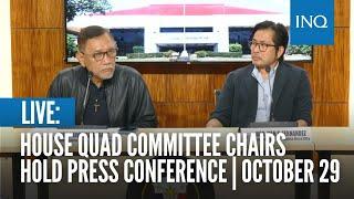 LIVE: House quad committee chairs hold press conference | October 29