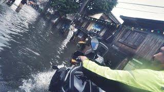 CFMOTO 450MT / FLOODED MANILA / TYPHOON CARINA / RAW VIDEO