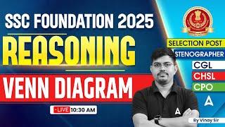 SSC CGL /CHSL 2025 Classes | Reasoning Venn Diagram | CGL Foundation Batch | Reasoning By Vinay Sir