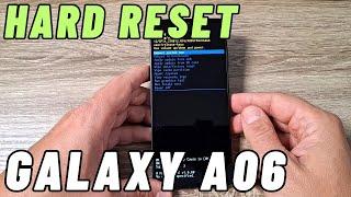 How to HARD RESET Samsung Galaxy A06