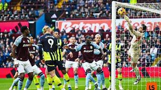 Stefan Ortega save Aston Villa vs Manchester city تصدي ستيفان اورتيجا مع مانشستر ستي اليوم