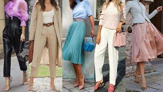 Outfits elegantes finos y sencillos con ROPA de MODA/ COMBINACIONES de ropa SENCILLA y ELEGANTE