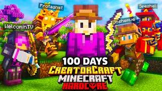 I Survived 100 Days in CREATOR CRAFT in Minecraft Hardcore!