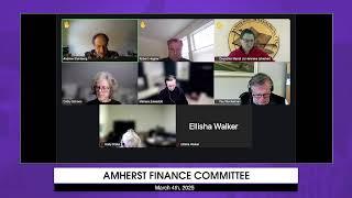 Amherst Finance Committee: March 4th, 2025