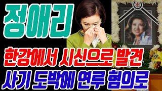 62세 가수 정애리 한강에서 그만 | 혜은이가 빈소를 찾아