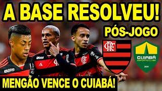 A BASE RESOLVE! FLAMENGO VENCE CUIABÁ COM 2 GOLS DE CRIA! PÓS JOGO DO MENGÃO X CUIABÁ ARENA PANTANAL