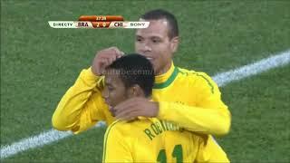  Gol Luis Fabiano - Chile 0-2 Brasil, Mundial Sudáfrica 2010 #golBRAvsCHI