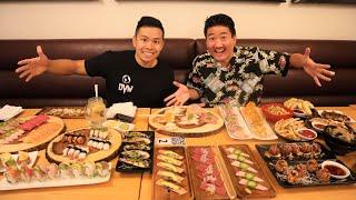 200 Piece ALL YOU CAN EAT SUSHI Challenge (ft. DanVsWorld)