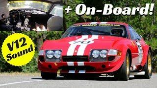 Ferrari 365 GTB4 "Daytona" Competizione Gr.4 - V12 On-Board Engine Sound - Vernasca Silver Flag 2017