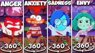 360º VR Anger, Anxiety, Sadness, Envy panic attack (Inside Out Animation)