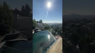 CRAZY VIEW FROM HOLLYWOOD HILLS HOUSE #shorts #luxuryrealestate