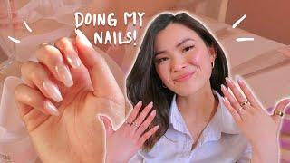 Doing my own gel nails!  // CHOIYFL ‍️