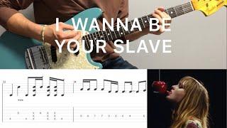 Måneskin - I WANNA BE YOUR SLAVE (guitar cover with tabs & chords)