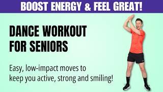 13-Min EASY DANCE WORKOUT FOR SENIORS - Low Impact Cardio Zumba Exercise For Older Adults