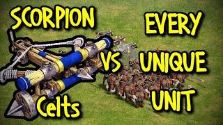 HEAVY SCORPION (Celts) vs EVERY UNIQUE UNIT | AoE II: Definitive Edition