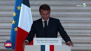 On pense qu’il manquait quelques mots dans le discours du Président - C à Vous - 12/09/2024